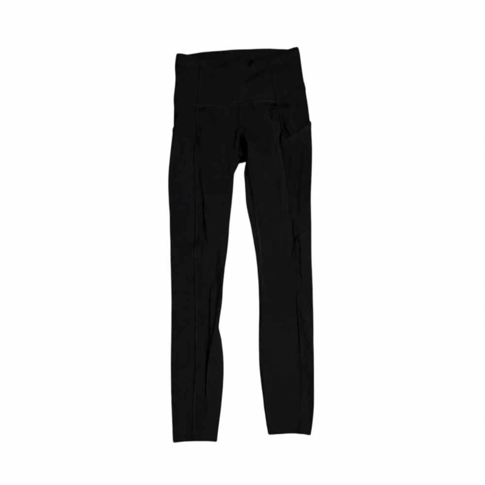 Lululemon Leggings Fast & Free 7/8 Tight II 25" Black 2 - Picture 3 of 6